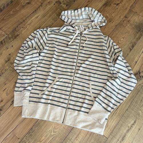 Long Sleeve Hooded Full Zip Terry Sweatshirt