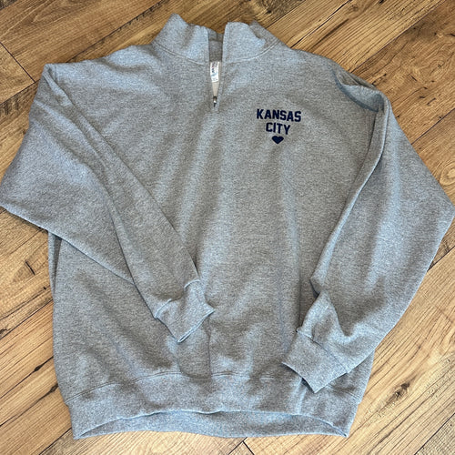 Kansas City Love Quarter Zip Sweatshirt